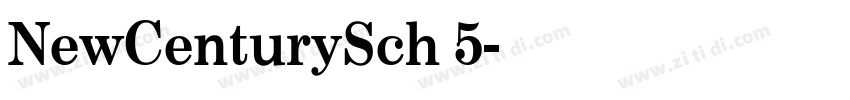 NewCenturySch 5字体转换 NewCenturySch 5字体转换